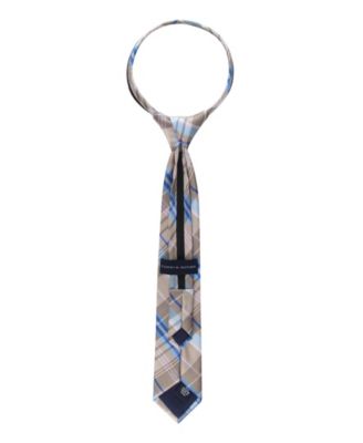 Baby Boys' Nantucket Plaid Pre-Tied Zipper Tie