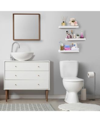 3 Pack 16 Inch  Floating Shelves - for Bedroom, Kitchen, Living Room, Office