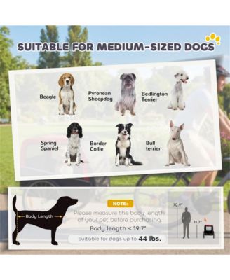 Pet Bike Trailer Carrier for Dogs & Small Animals, Collapsible Pet Stroller Bicycle Attachment