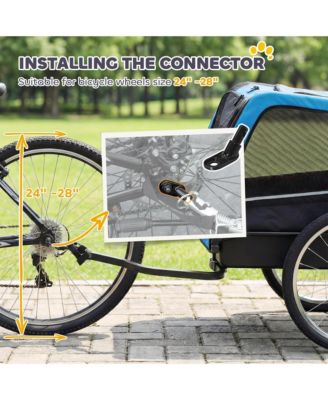 Dog Bike Trailer, Pet Cart Bicycle Carrier with 20" Air Tires