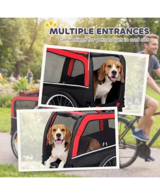 Dog Bike Trailer, Pet Cart Bicycle Carrier with 20" Air Tires
