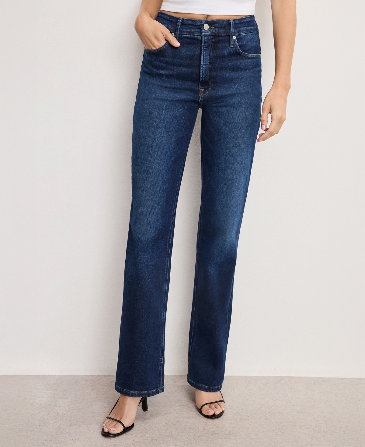 Good American Women's Straight-Fit Jeans