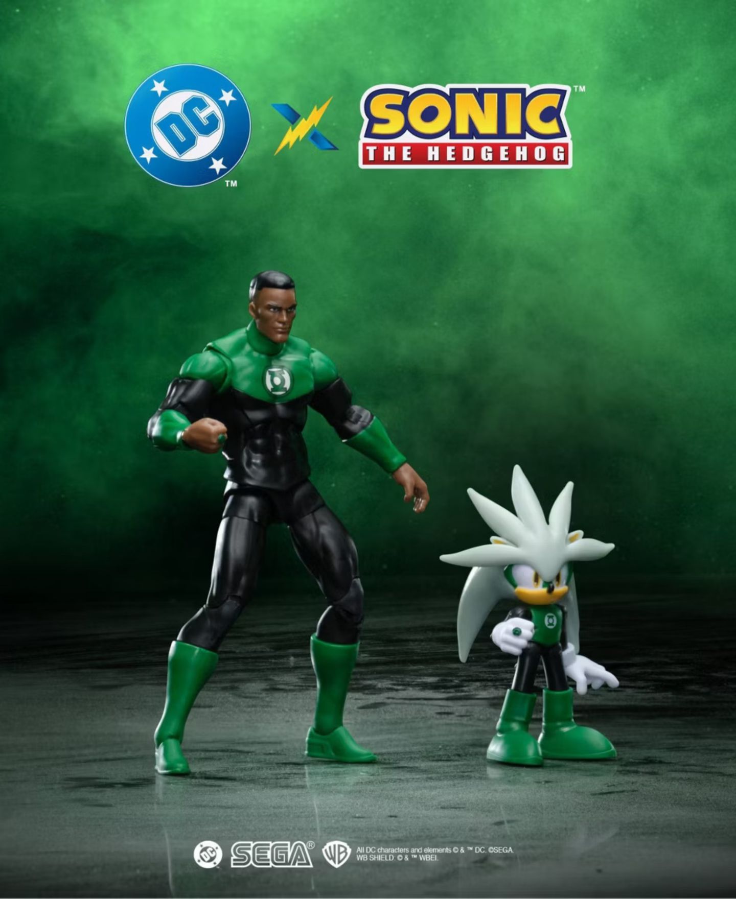 Детские фигурки Sonic Green Lantern 2-Piece Action Figure Set — фото 3
