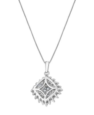 Diamond Pendant Necklace (1 ct. t.w.) in 14k White Gold