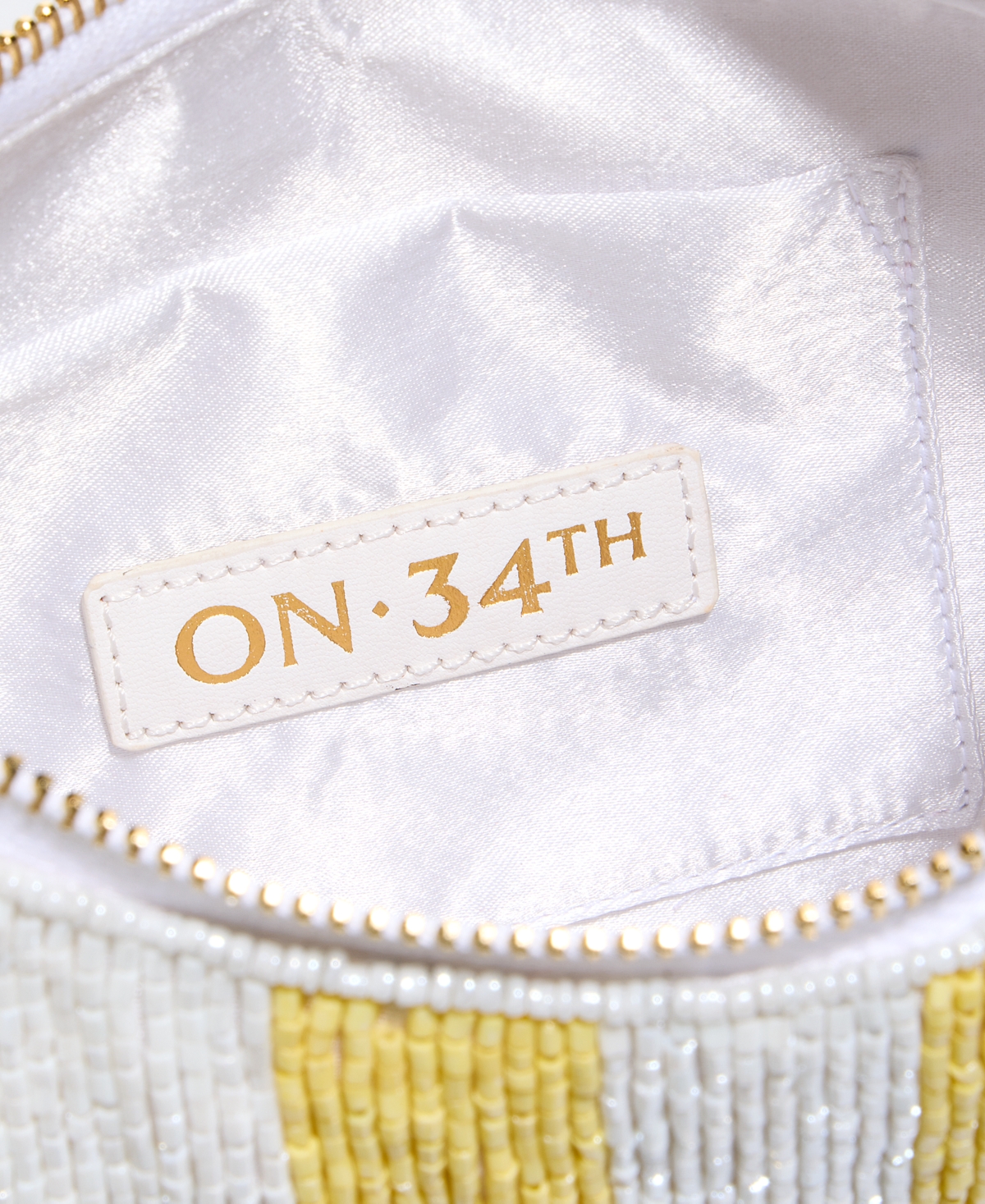 On 34th Beaded Half Moon Shoulder Bag, Macy's Exclusive