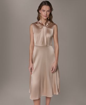 Women's Mock Neck A-Line Dress