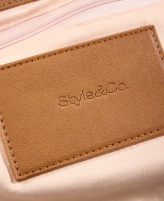 Striped Straw Clutch Bag