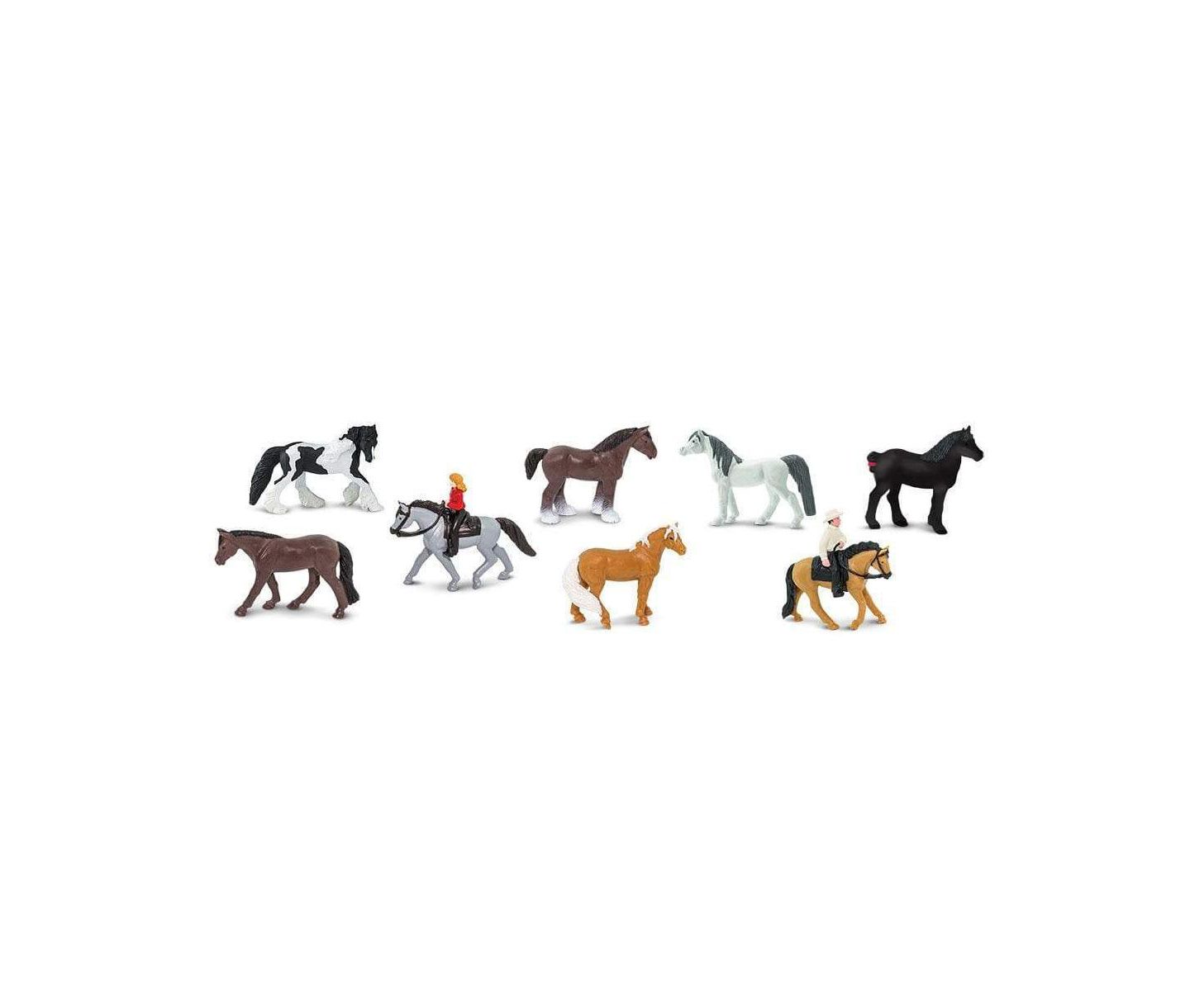 Детские фигурки Safari Ltd. Horse Lovers Hand-Painted 8-Piece Figurine, Ages 3+ — фото 2