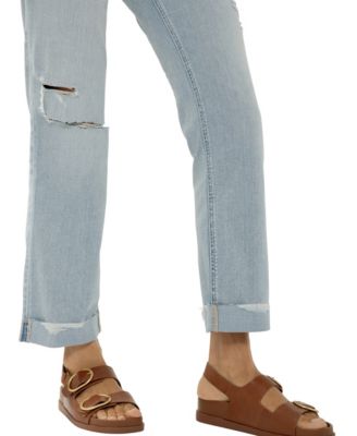 Women's Chelsea Mid-Rise Straight Leg Luxe Stretch Jeans