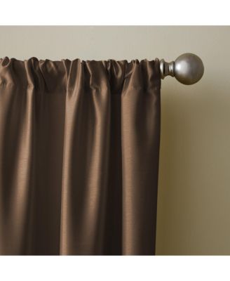 Elrene Home Fashions Versailles Faux Silk Blackout Window Curtain