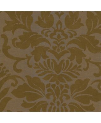 Antonia Damask Print Waterfall Tassel Window Valance