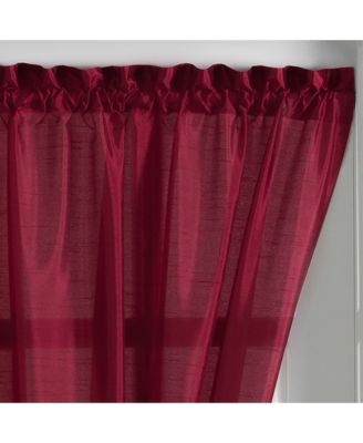 Colette Faux Silk Side Door Window Panel