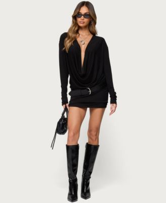 Women's Romelia Cowl Neck Mini Dress