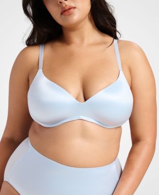Women's Wireless Support Smooth Satin Luxe Lift Padded Bra
