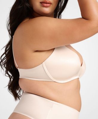 Women's Wireless Support Smooth Satin Luxe Lift Padded Bra