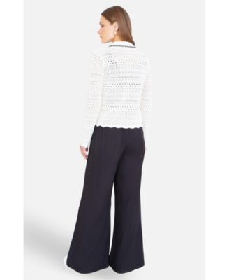 Women's Peter Pan Collar Knitted Cardigan