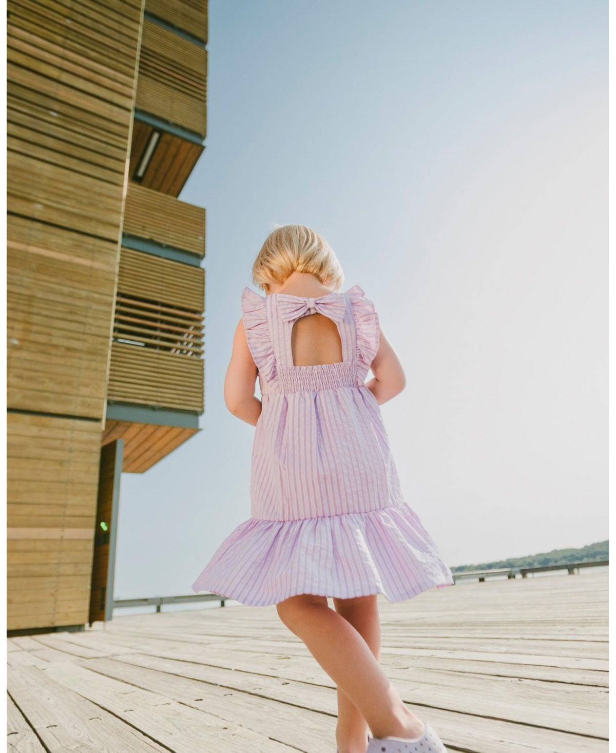 Draft - Deux par Deux Baby Girls Striped Dress