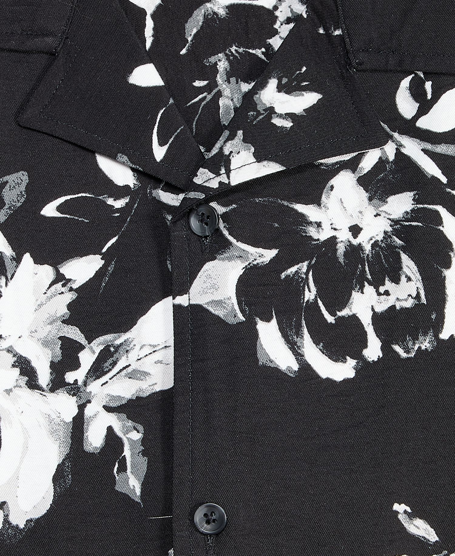 Men's Botanical-Print Relaxed Camp Shirt
