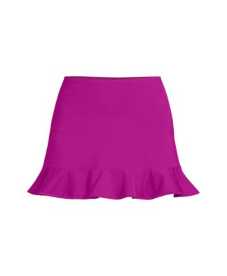 Women's Ruffle Hem Mini Swim Skirt