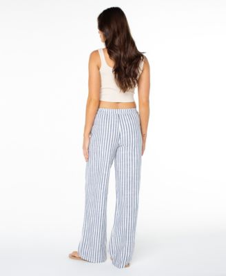 Women's Mavericks Stripe Print Straight Leg Trousers
