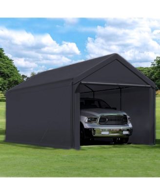Domain 20x10 Foot Carport Tent Sidewalls, Black (Sidewalls Only)