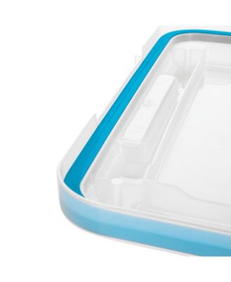 20 Quart Gasket Box, Stackable Storage Bin with Latching Lid, 6 Pack