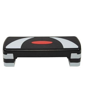Adjustable Workout Aerobic Step Platform Trainer, Gray/Black