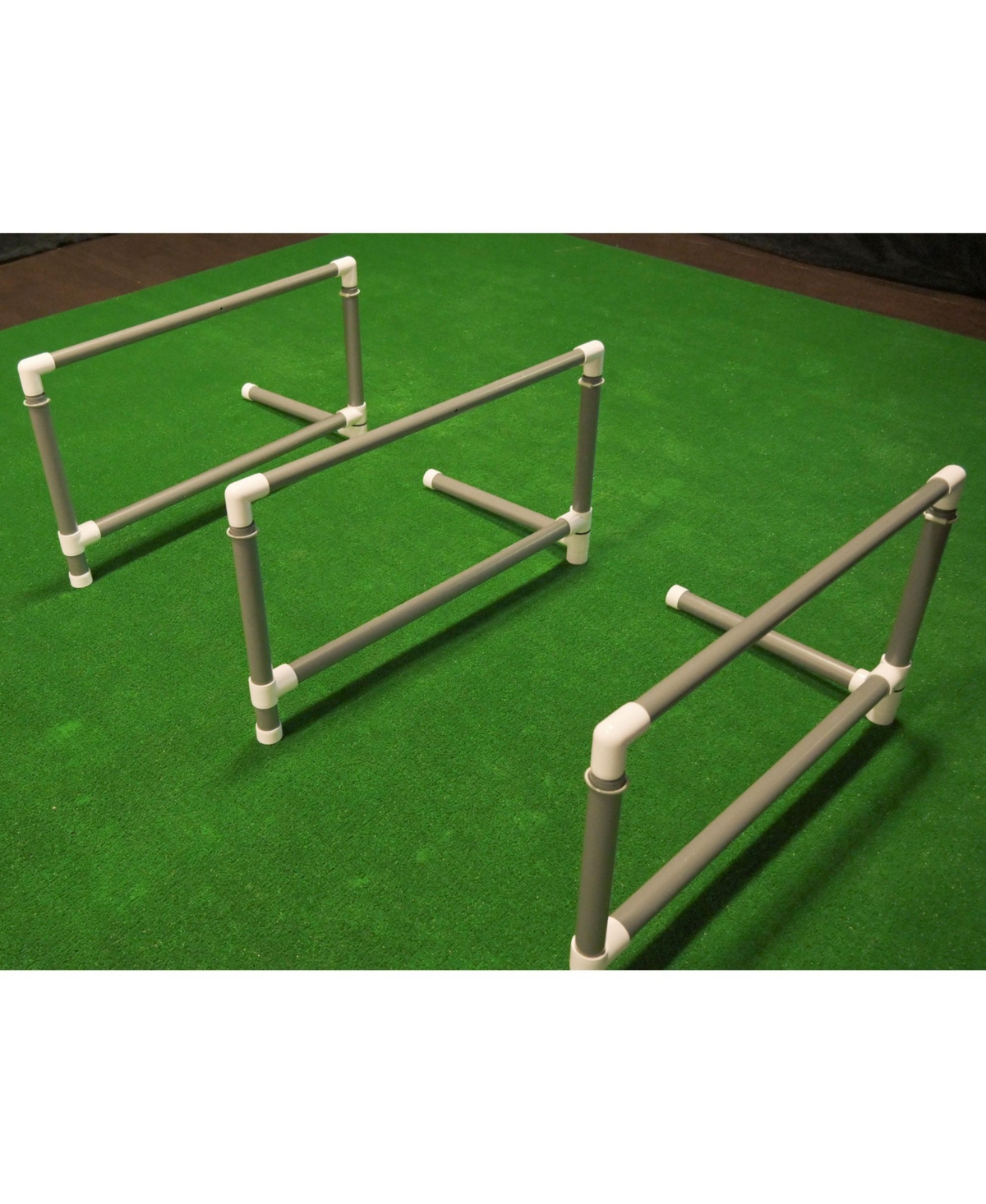 Prism Fitness 27 to 42 Inches Smart Adjustable-Height Workout Hurdles, Set of 3