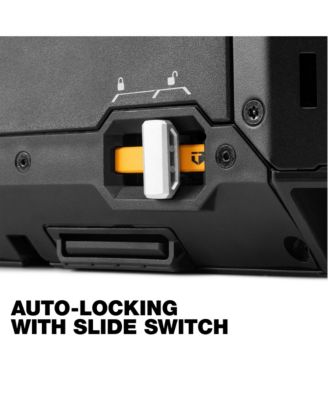 StackTech 1-Drawer Tool Box, Durable Plastic Storage Organizer, Black