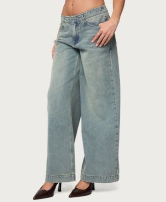 Women's Saffie No Waistaband Low Rise Baggy Jeans