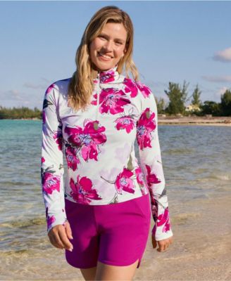 Women's SunShade UPF 50 Quarter Zip Rash Guard