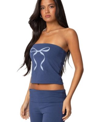 Women's Aiyana Bow Built In Bra Tube Top