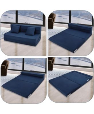 Folding Sofa Bed, Foldable Couch Bed with Pillow, Convertible Sleeper Chair Folding Sofa Mattress