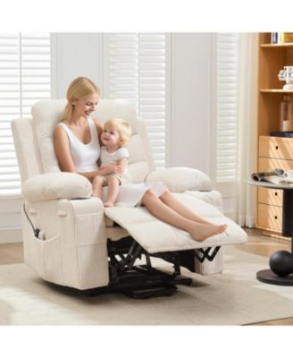 Power Lift Recliner Chair for Elderly with Massage & Heat, Single Sofa for Adults, 135° Reclining Accent Chair for Living Room or RV