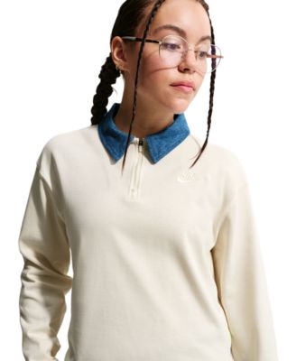 Girls' 7-16 Sportswear Collection Long-Sleeve Polo Top