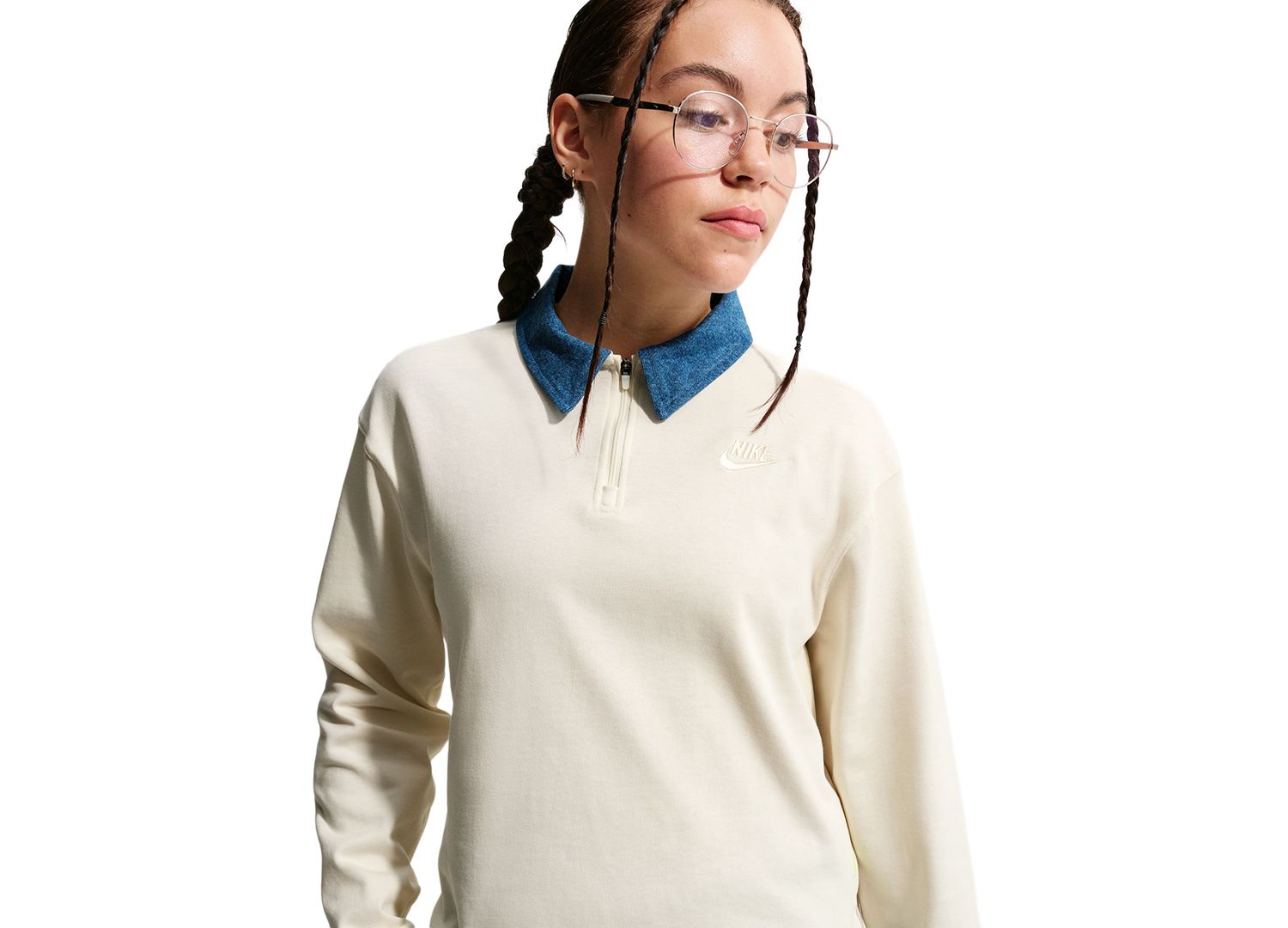 Girls' 7-16 Sportswear Collection Long-Sleeve Polo Top