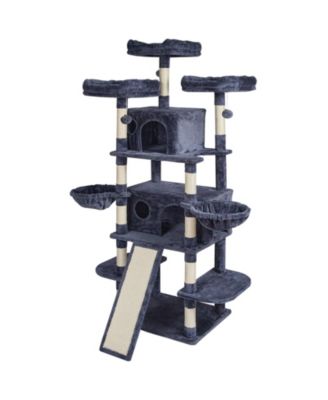 68.5" Cat Tree Tower for Indoor Cats with Condos & Scratching Posts, Multi-Level Cat Furniture