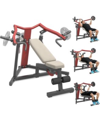 3-in-1 Adjustable Weight Bench Chest Press Workout Machine for Home Gym