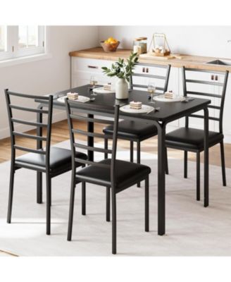 Dining Table for 2 Small Table and Chairs Set of 2 Dinette Set for 2 Square Dinner Table Set 3 Piece Kitchen and Dining Room Sets.