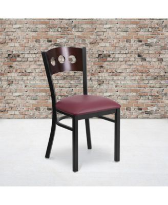 Decorative 3 Circle Back Metal Restaurant Dining Chair