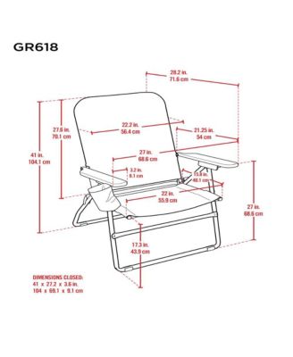 Selkirk Outdoor Oversized Heavy Duty Comfort Folding Camping Chair