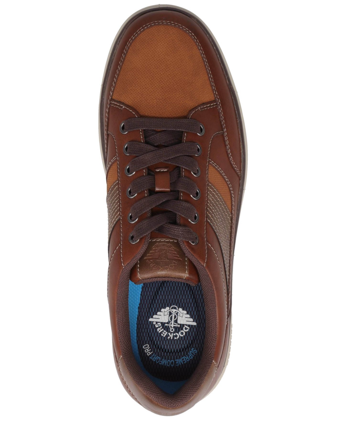 Мужские кроссовки Dockers Fielder Casual Lace-Up, цвет: Рыжевато-коричневый — фото 4
