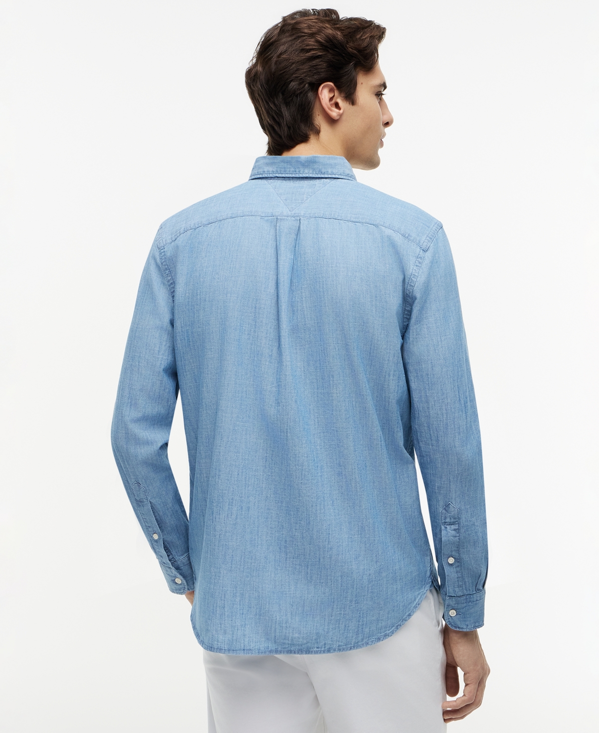 Tommy Hilfiger Men's Regular-Fit Chambray Pocket Shirt