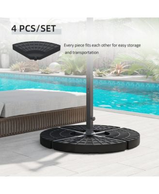 Patio Umbrella Base, 4 Pieces Outdoor Umbrella Weights,