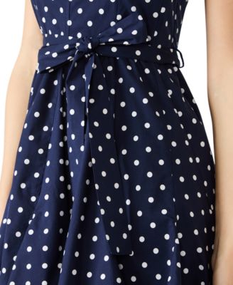 BB Dakota Women's Dasia Square Neck Polka-Dot Dress