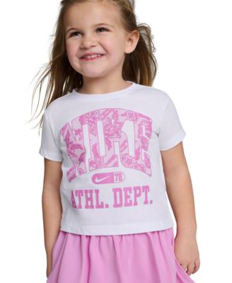 Girls' Toddler 2T-4T Graphic Crewneck T-Shirt and Scooter Shorts, 2-Piece Set