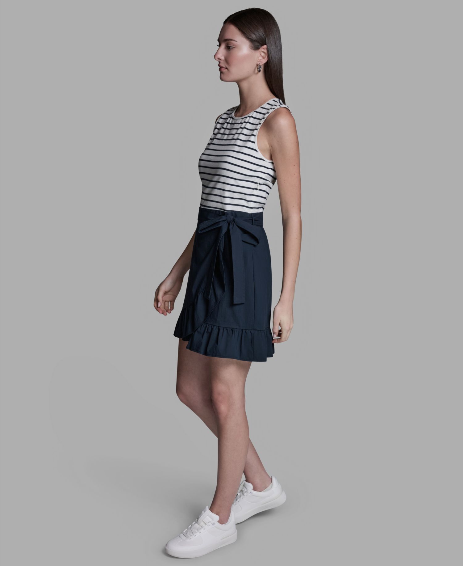 Women's Crewneck Sleeveless Dress
