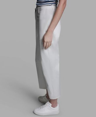 Women's Mid-Rise Pocket Detail Barrel Pants