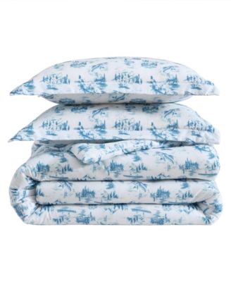 Fish Town Toile Reversible 2-Pc. Comforter Set, Twin