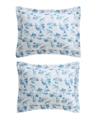 Fish Town Toile Reversible 3-Pc. Comforter Set, Full/Queen